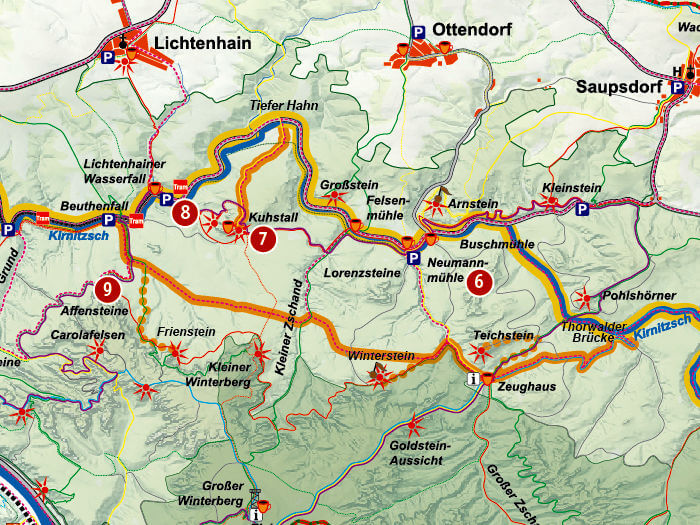 Karte von der Zeughausroute