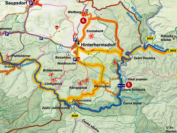 Karte von Hinterhermsdorf