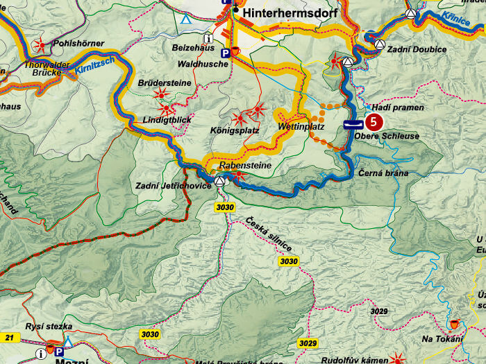 Karte von der Rabensteine